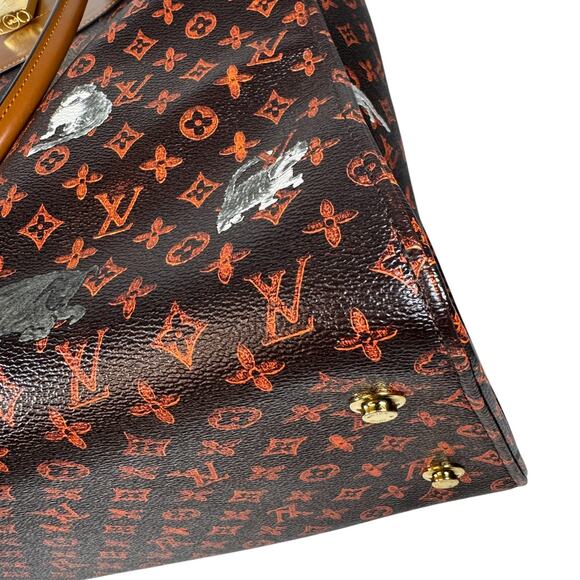 Louis Vuitton Catogram Steamer Cabas XXL tote cat bag Grace Coddington Monogram - Picture 12 of 16